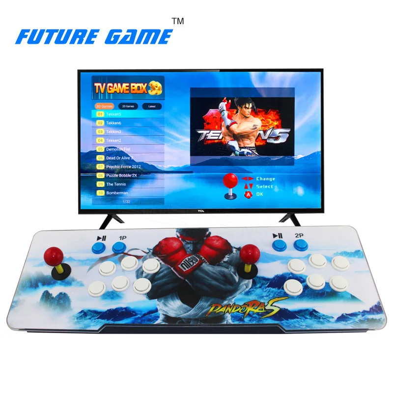 Customize LOGO picture Pandora arcade box 5s / 6s/7 TV video arcade game consoles 2260 in 1