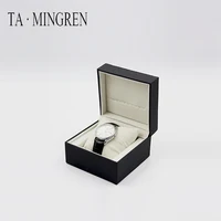 

China Manufacturers Custom PU Leather Watch Gift Box Logo