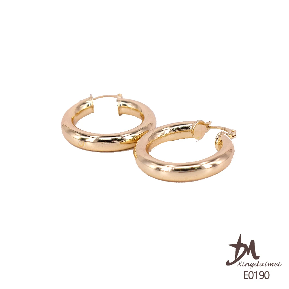 

New design women gold hoop earrings E0190, 18k gold,silver,rose gold