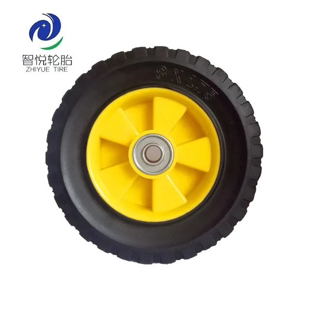 8 Inch Diameter Wheel Solid Rubber Wagon Wheel,Pull Cart Rubber Wheel