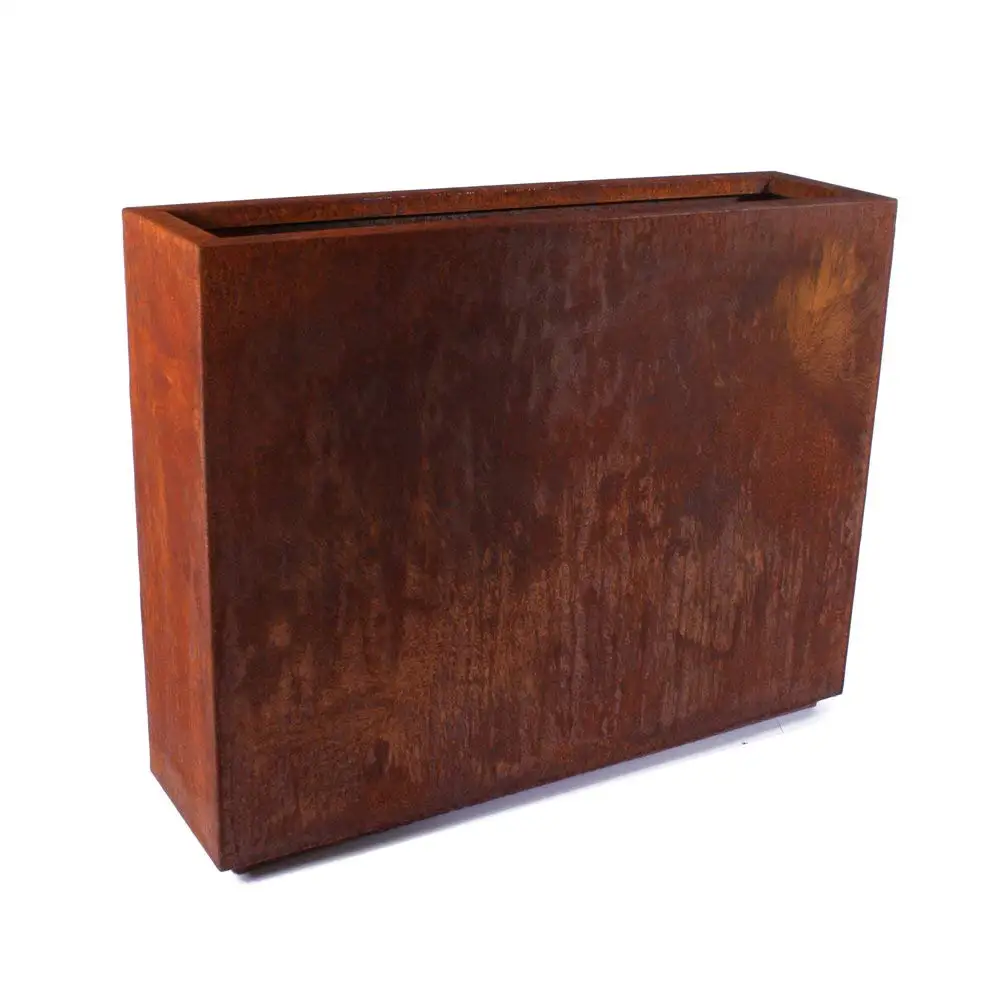 Laser Cut Square Metal Planter Corten Steel Flower Pot - Buy Square ...