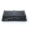 Cheap Industrial Mini PC 1007U Fanless Computer Linux Dual Intel NICs 2 Lan Nettop LVDS Pfsense firewall Server Media Player