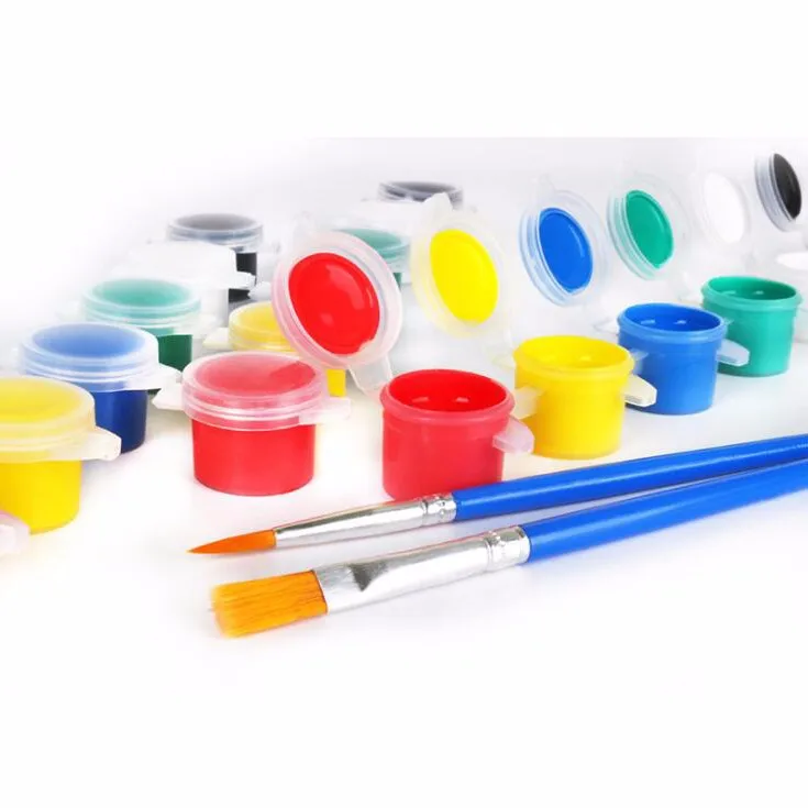 Good Quality 2ml Mini Acrylic Paint Pots Safe Non Toxic Paint Pot Strip