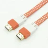 High Speed PVC Jacket 1.5m Colorful Flat HDMI Cable for laptop