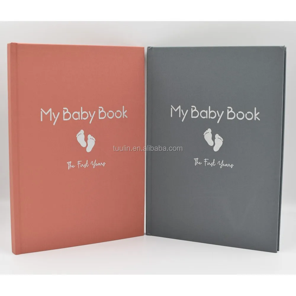 Customized New Born Baby Memory Book With Inkpad Set/baby Book With