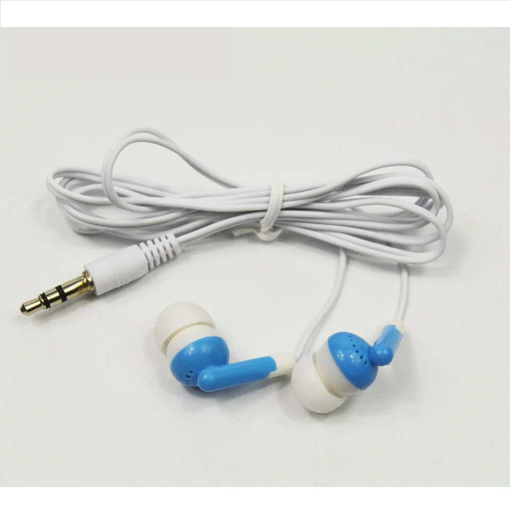 Cheap stereo earphones custom logo wired ear phones for promotion