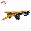 Two or three wheel 20ton chassis frame trailer for 20ft container flatbed