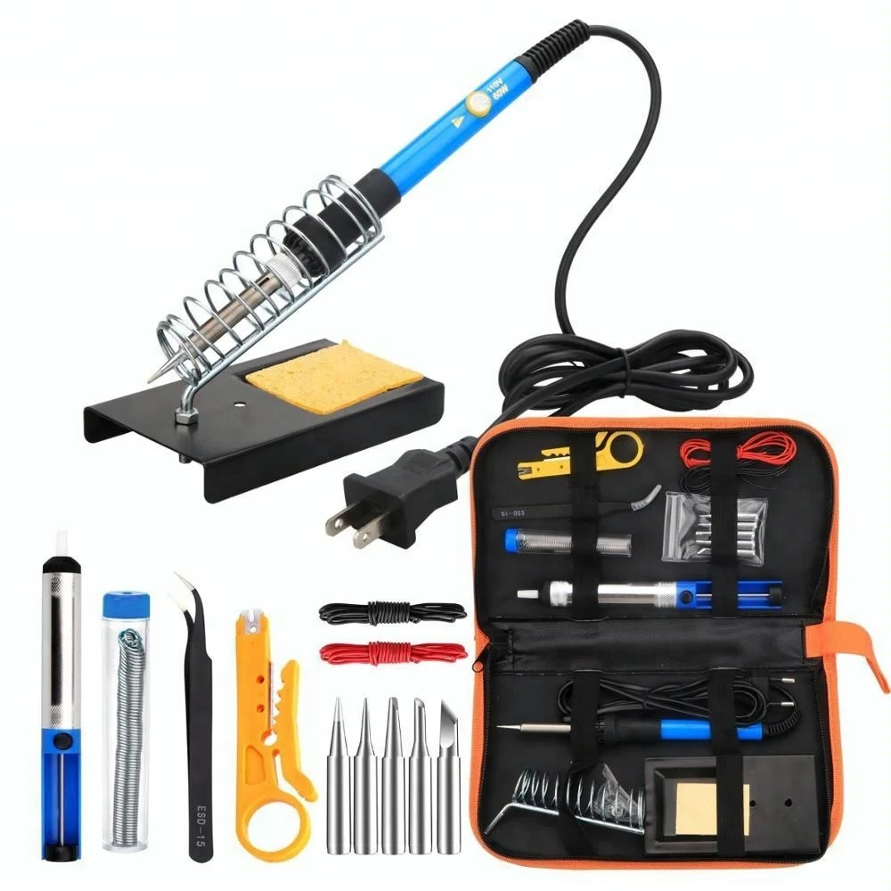 
FRANKEVER soldering iron kit electronics 14 in 1 set with adjustable temperature tools  (60760794700)