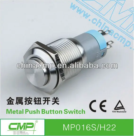 防水ステンレススチールcmp16mmip67プッシュボタンスイッチ-押しボタンスイッチ問屋・仕入れ・卸・卸売り