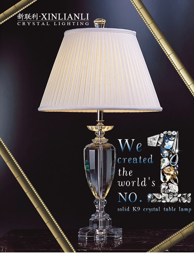 crystal side table lamps