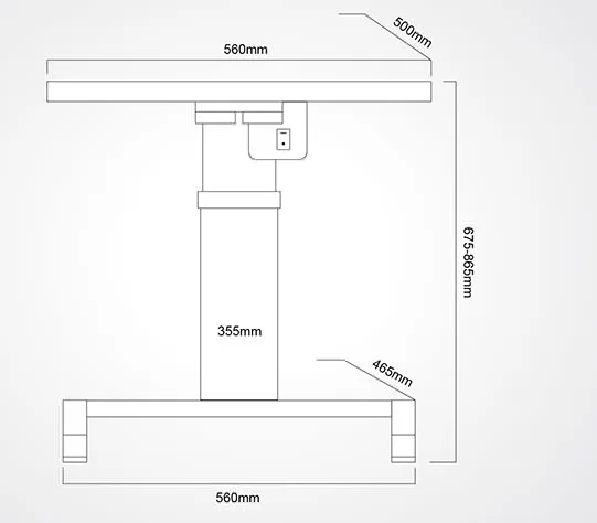 WZ-20 Medical Ophthalmic Instrument Electronic Elevating Table For Ophthalmology