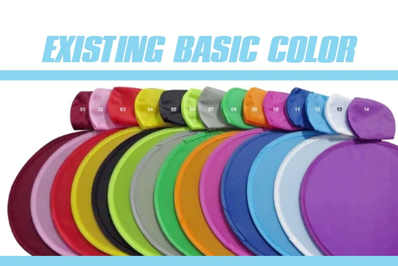 Friendly Portable Foldable Flying Disc Soft Nylon Round Hand Fan With