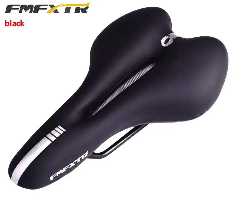 

Silica Gel Cycling Bicycle Saddle Cushion Seat Breathable Soft Comfortable Road MTB Bike Saddle Parts Sillin Bicicleta, Black