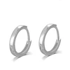 Sterling Silver Polished Plain Blank Small Mini Hoop Earrings
