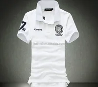 

Wholesale High Quality White 50% Cotton 50% Polyester Pique Polo Shirts With LOGO Embroidery Design