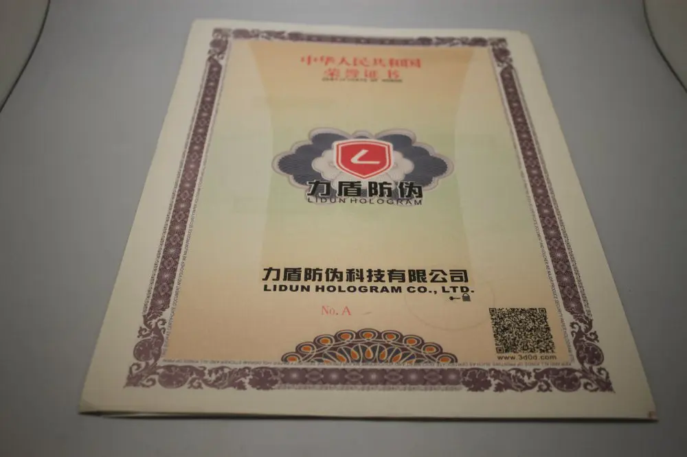 Children's custom award merit student testimonials certificate paper
