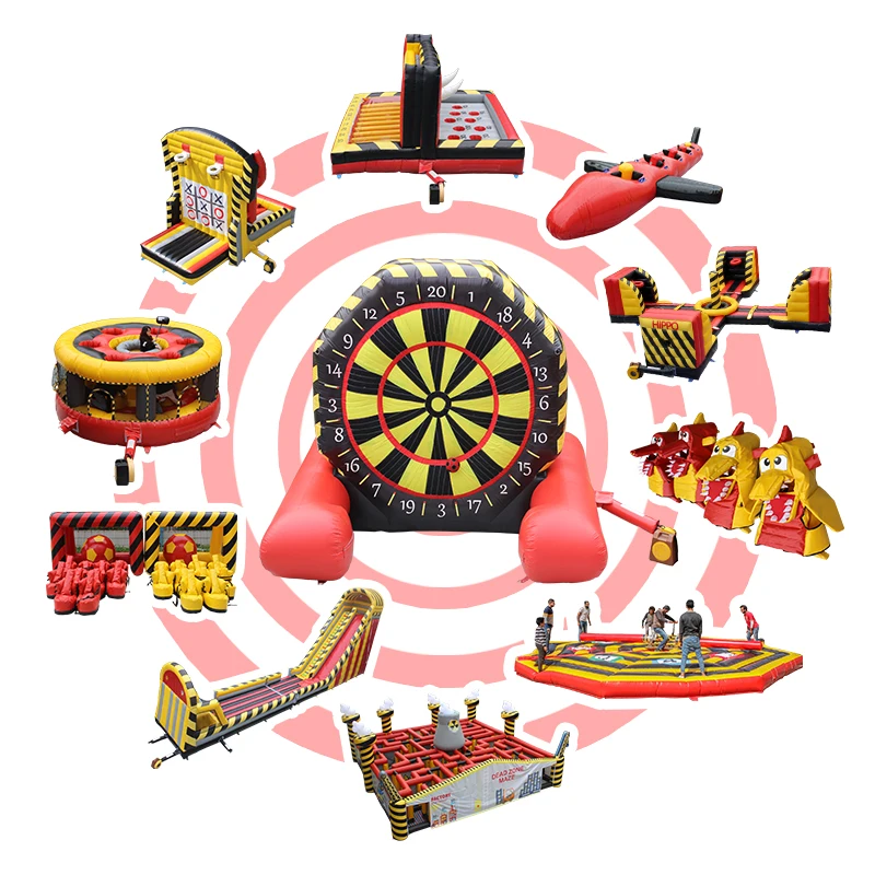 Crazy game inflatable 5k obstacle course,adult inflatable obstacle course for sale