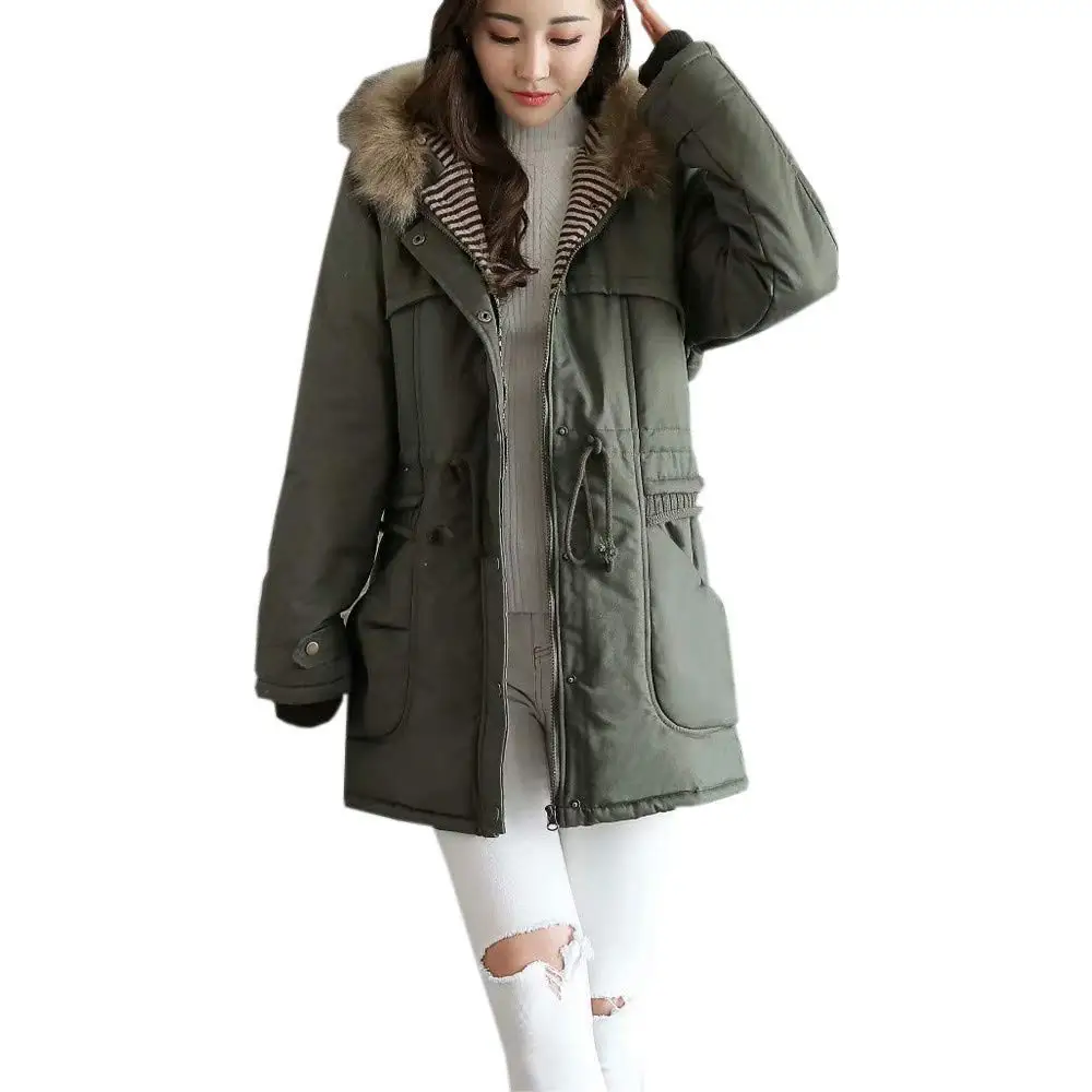 Pandapang Mens Winter Quilted Hooded Thick Letter Print Parka Coat Jacket