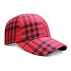 ACE New Fashionable Unisex Red Black Winter Warm Plaid Baseball Caps Hats Womens Mens