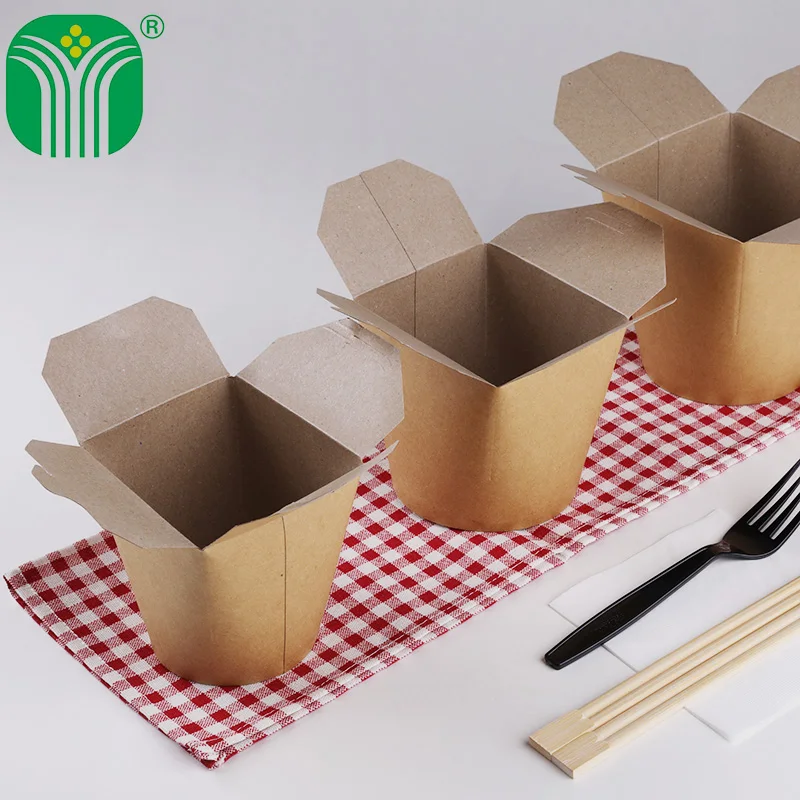 
china factory custom logo print paper noodle box 