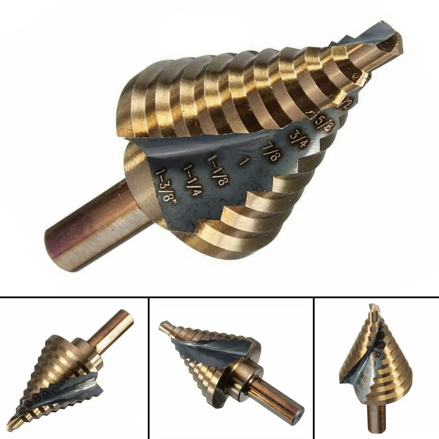 HHIP 58350500 1/2 x 3/8 4 Flute M42 Cobalt Single End Center Cut End