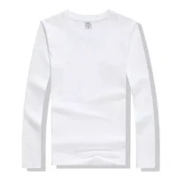 

high quality long sleeve plain blank CVC cotton men t shirt