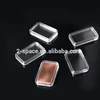 Clear Rectangular gold bar box plastic Capsules silver bar display cases