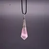 Wholesale Gemstone Magic Reiki Rose Quartz Crystal Dowsing Pendulum