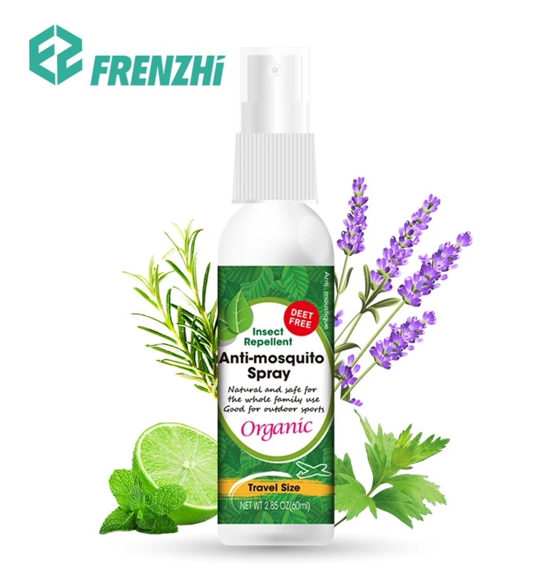 
Deet Free Natural essential oil insect repellent anti mosquito spray for Kids 60ml FZ04 