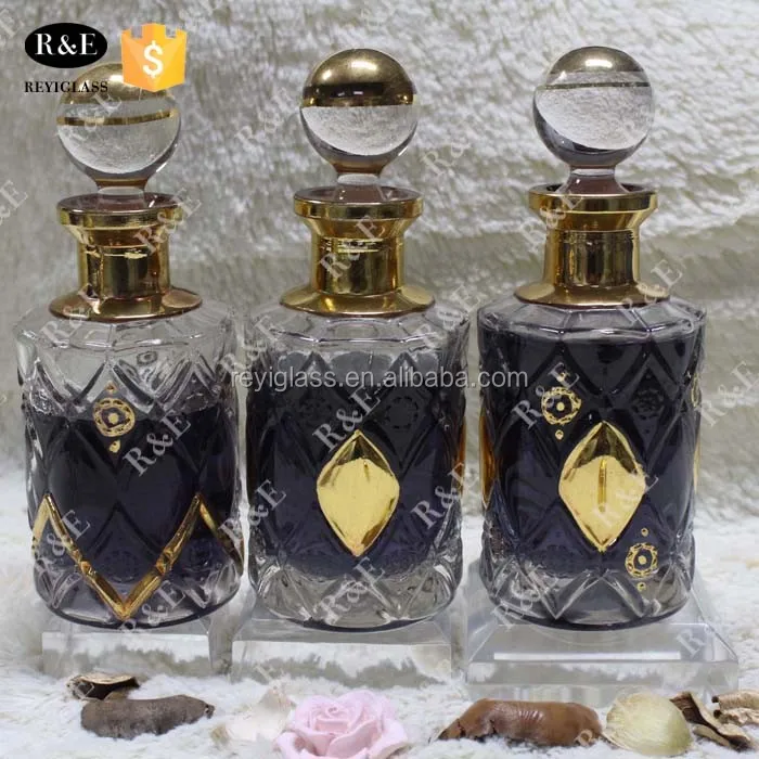 150ml Arabic Gold Glass Decanter Bottle For Oud Oil Buy 150ml Glass