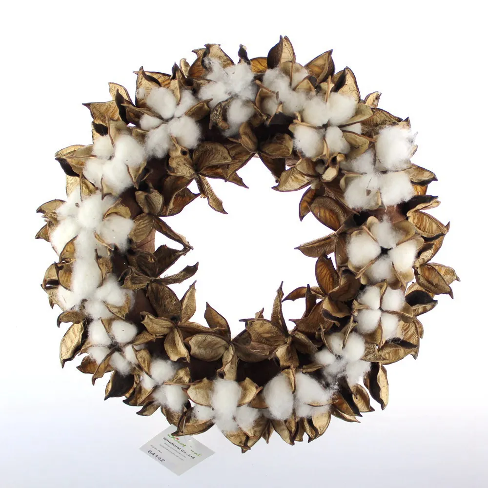 cotton ball garland wholesale #64110