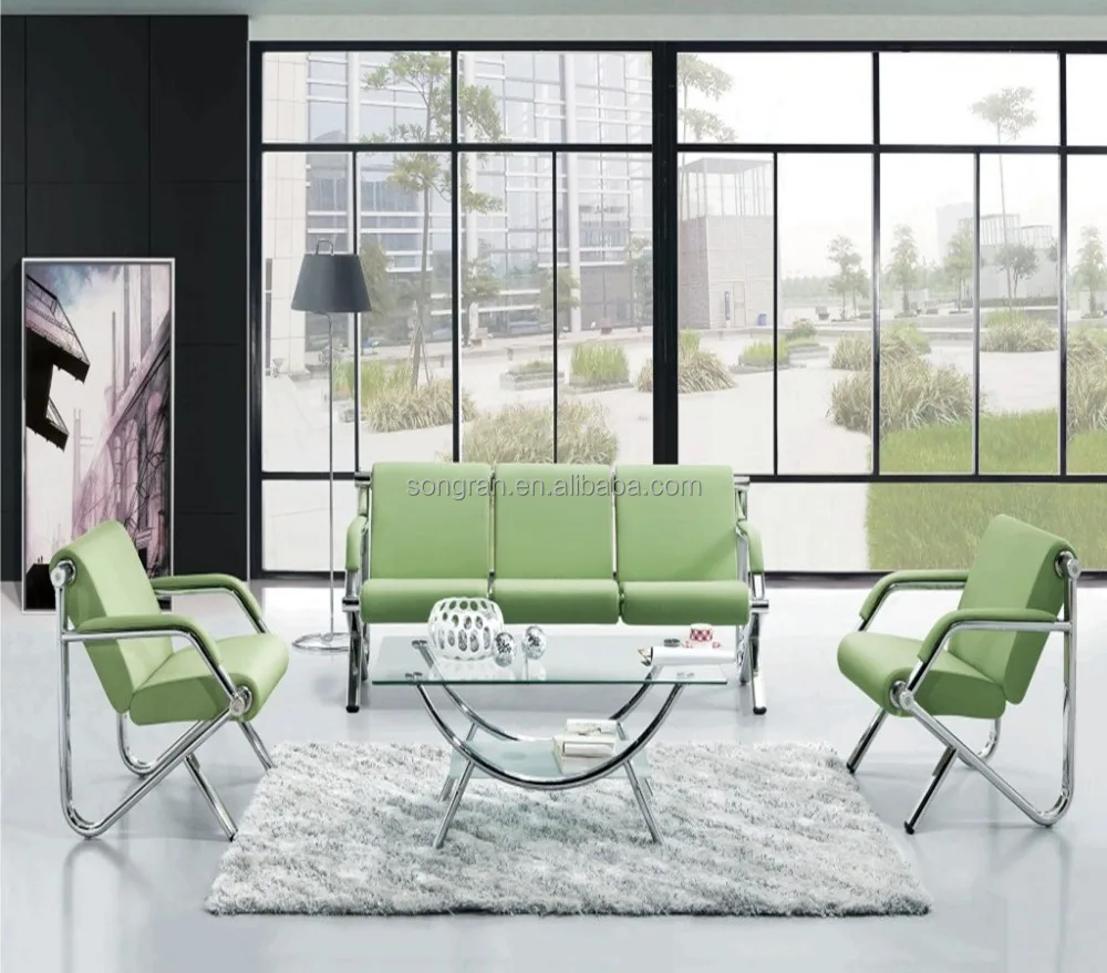
Factory Outlet Sale Modern Office Reception Sofa With Steel Frame 