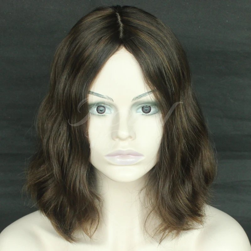 Best Seller Wave Top Quality Jewish Wig Topper Kippah Fall 100 Human