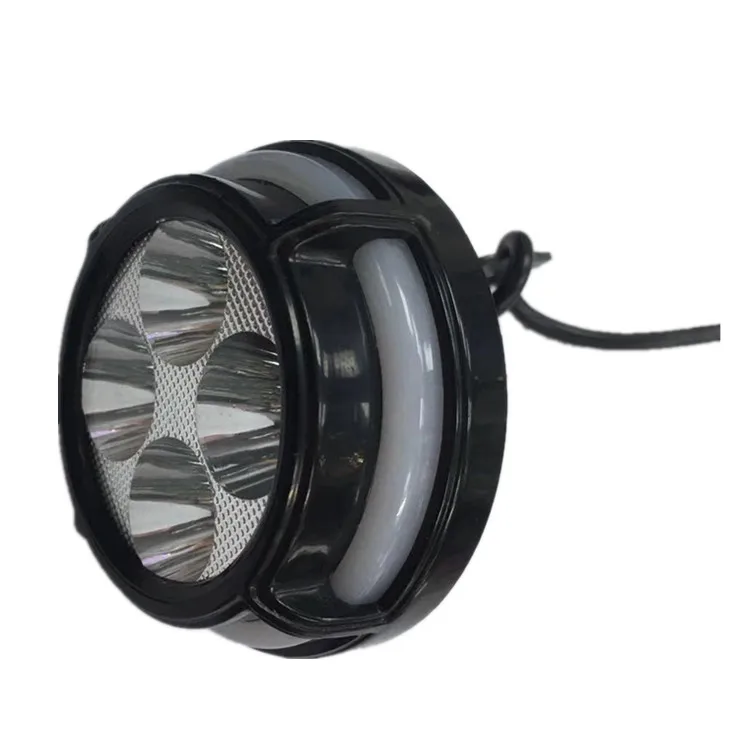 12W high power headlight 12v 4led with ring motorcycle mirror light