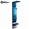 Pressure and Stainless Steel Material high quality water inlet brass angle stop valve shower panel shower column