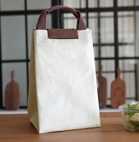 

1024 16oz soft canvas cotton fabric insulated wine cooler bag with custom logo