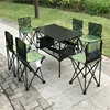Patio Furniture Set 7-Piece Outdoor Camping Folding Table Chair Set