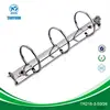 Metal 3 ring binder clip nickel loose leaf paper binder clip