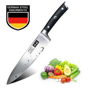 Image of SHAN ZU 8" CLASSIC Series Chef Knife Premium German X50CrMoV15 Stainless Steel with G10 Handle