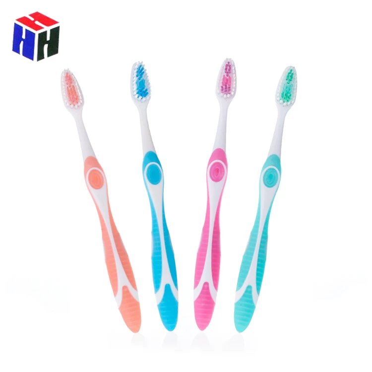 

Free sample customized logo printed cheap price bio degradable toothbrush, Four