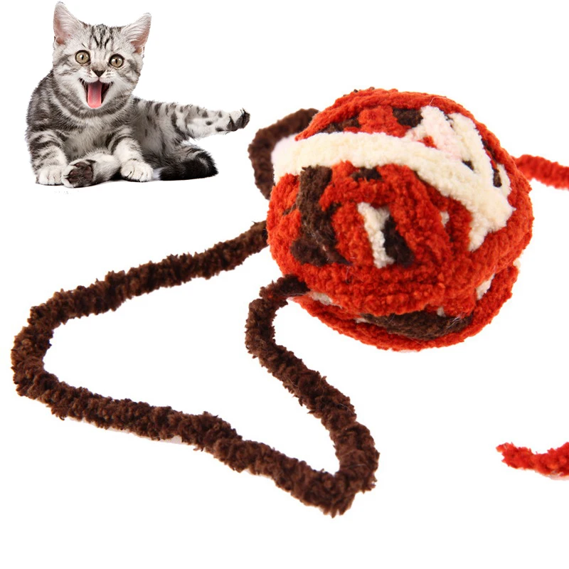 Cat Cotton Ball Toy,Kyw7 Cat Toy Plush Ball - Buy Cat Toy Plush Ball ...