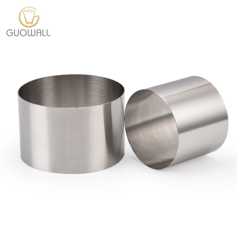 

8cm Stainless Steel Round Mousse Ring Mould Cheese Mousse Cake Mould With Different Size