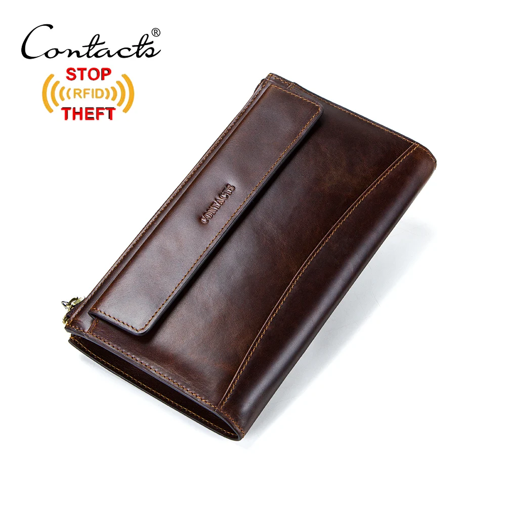 

China Supplier Wholesale Fashion Genuine Leather Men Clutch Bags customized, Black