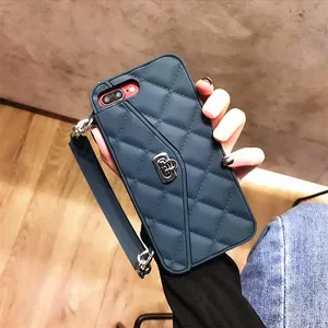 Shockproof Silicone Phone Case Card Slot iPhone 6 7 8 Plus Max