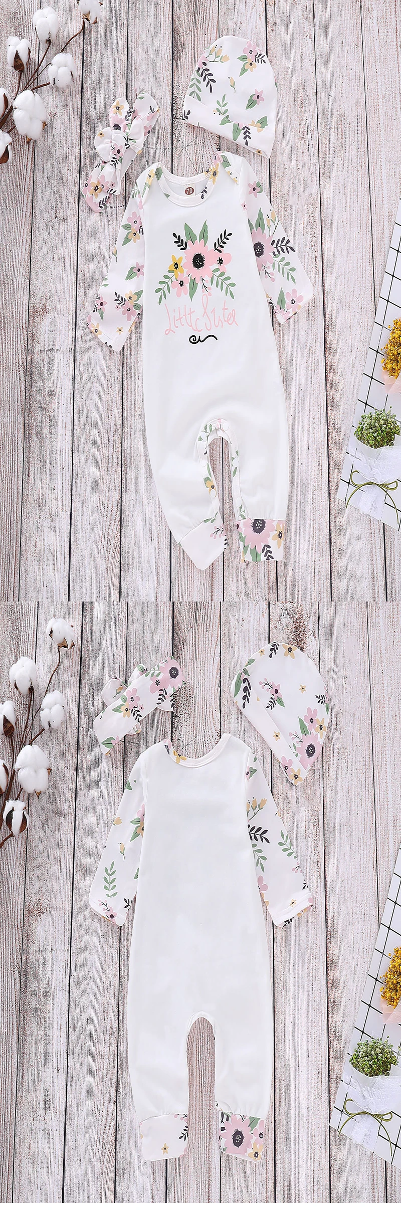 2019  baby clothes cotton long-sleeved three-piece suit wholesale kids clothes