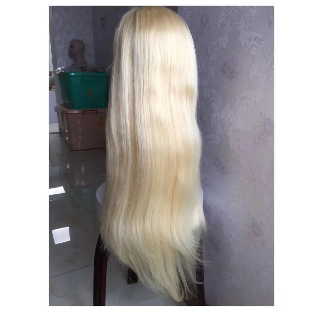 

Wholesale elastic band brazilian hair glueless full lace wig in stock