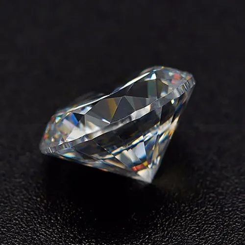 

Artificial loose cz gemstone white machine cut round cubic zirconia for wax setting