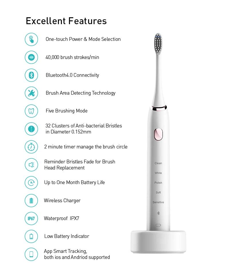 New Developed Oral Care Electric Toothbrush Manufacturer Oral Ipx7