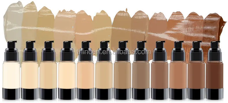 12 Color Wholesale Waterproof Makeup Private Label Foundation Liquid