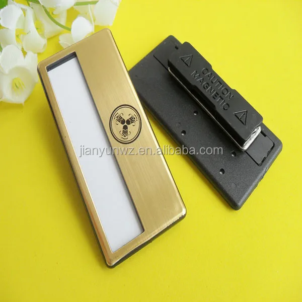 Blank Plastic Abs Name Badge With Pin Buy Abs Name Badge